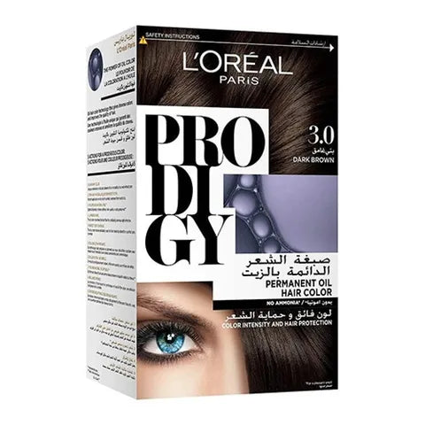 L'Oreal Prodigy Hair Dye with Oil 3.0 Dark Brown