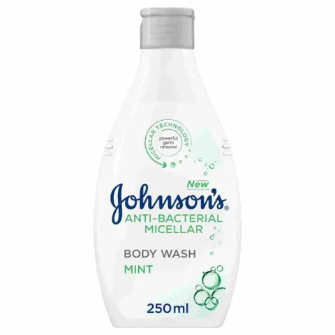 Johnson's Antibacterial Body Wash Mint 250 Ml