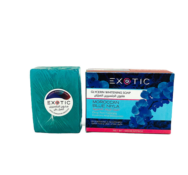 Moroccan Glycerin Soap with Blue Indigo 100g