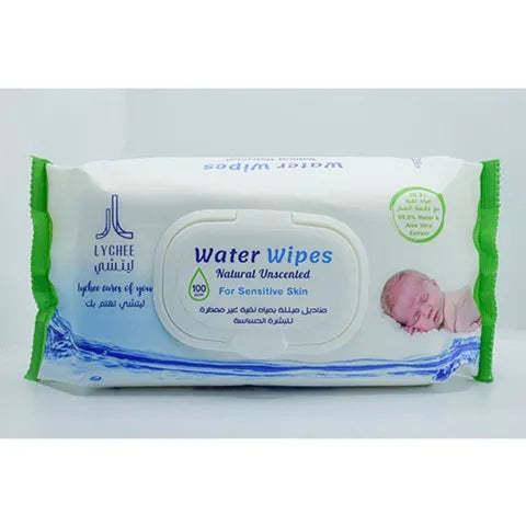 Lychee Water Wipes for Sensitive Skin 100 Pcs