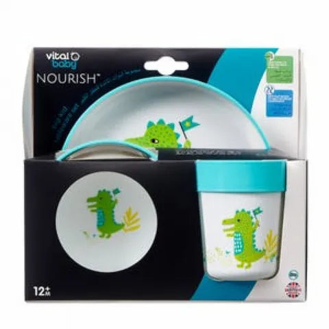 Vital Baby Nourish Tableware Set for Kids +12 Months Pop | 3 Pcs