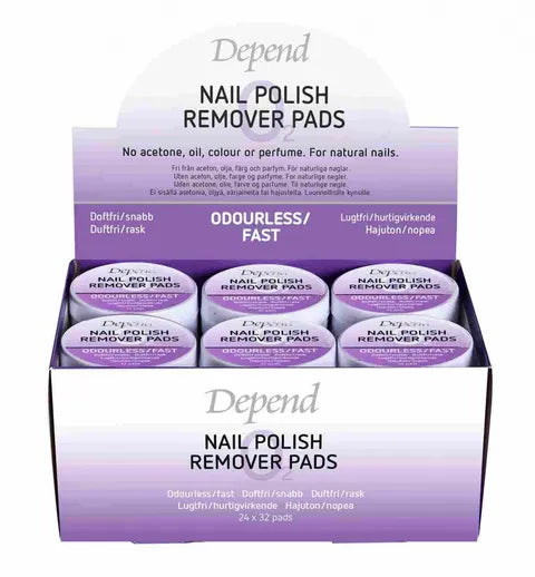Depend Nail Polish Remover Pads O2 - 32 Pcs 1