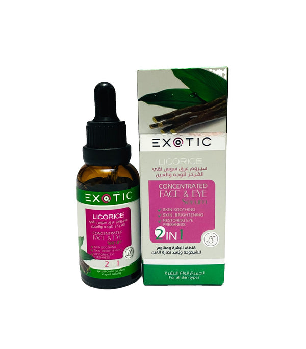 Exotic Face &amp; Eye Serum Pure Licorice 30ml