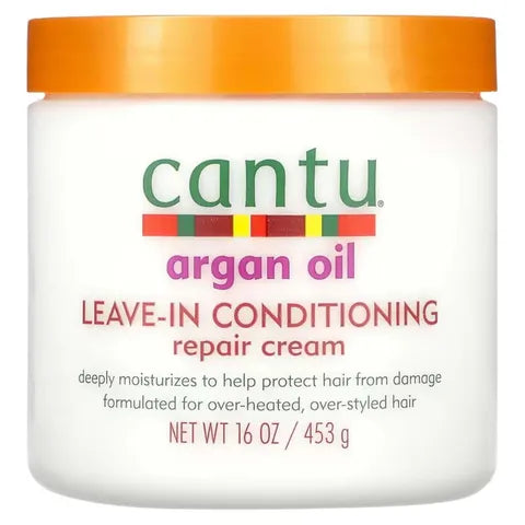 Cantu Shea Butter Argan Oil Leave-In Hair Conditioning Repair Cream 453 G