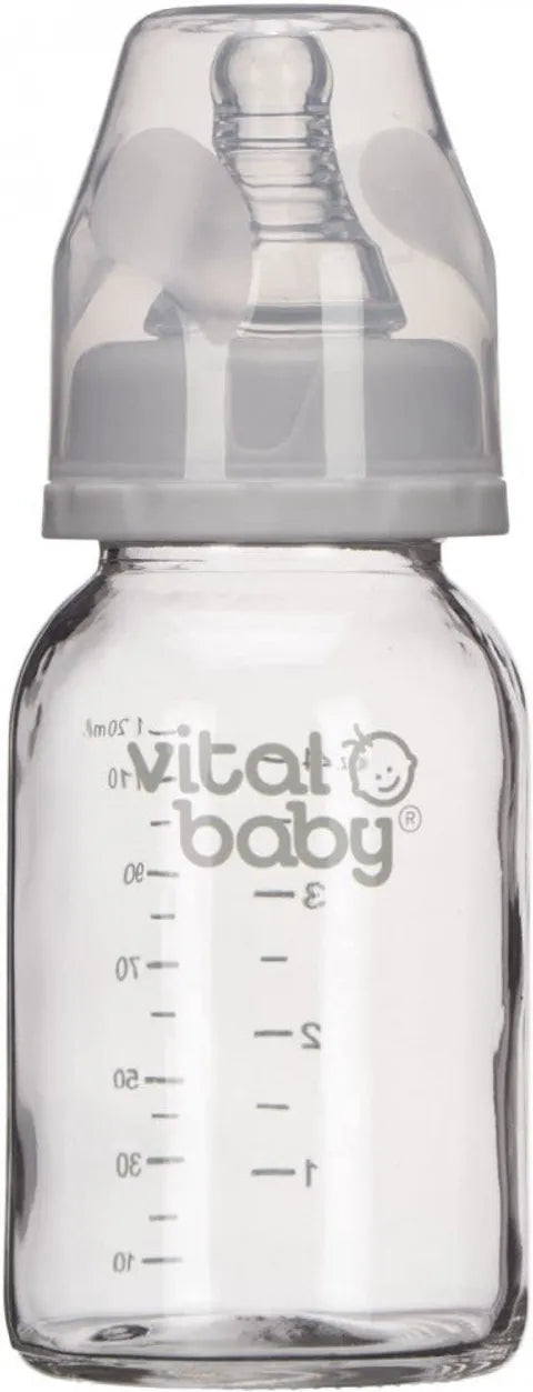 Vital Baby Nurture Glass Feeding Baby Bottle +0 Months 120 Ml