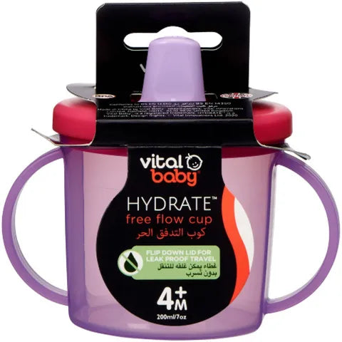 Vital Baby Hydrate Free Flow Cup 4+ Months Fizz | 200 Ml