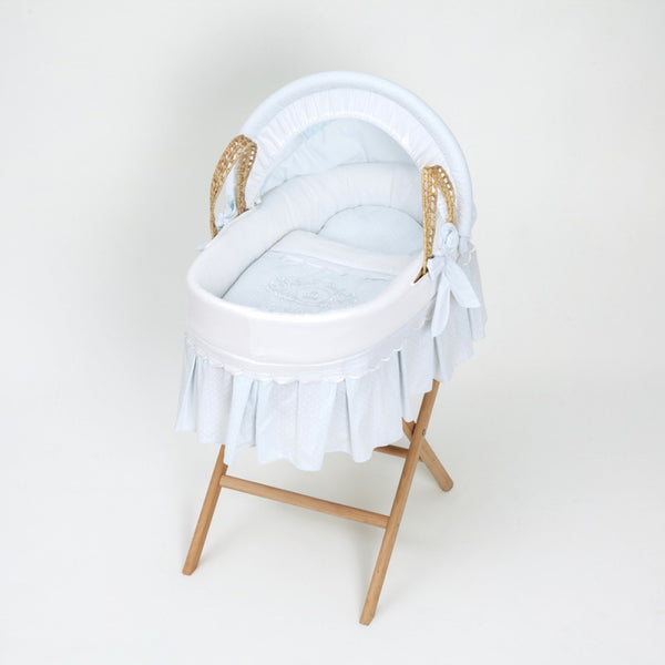 Vana Baby Moses Basket Blue