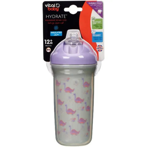 Vital Baby Hydrate Insulated Cup with Straw 12+ Months Fizz | 340 Ml