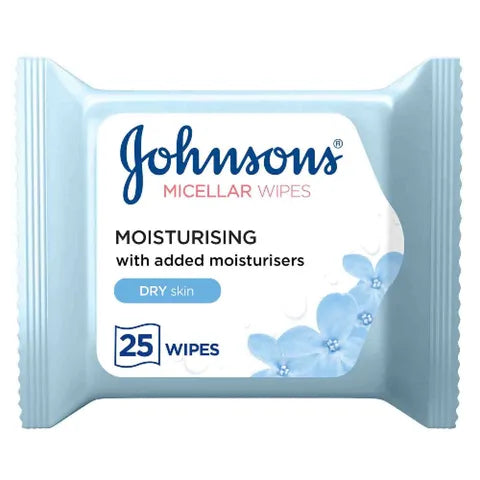 Johnson's Micellar Wipes for Dry Skin 25 Wipes