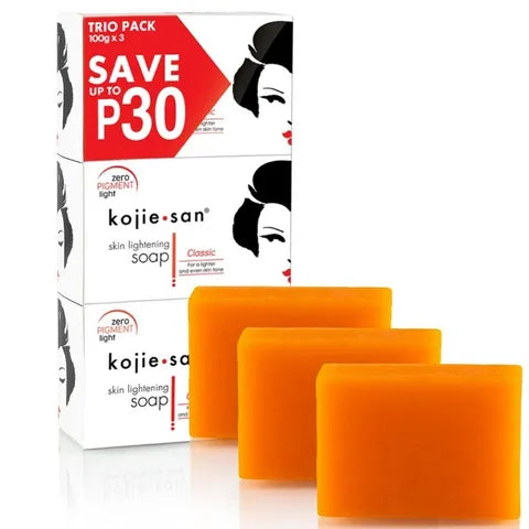 Kojie San Skin lightening Soap With Kojic Acid 3 Pack 3x100 G
