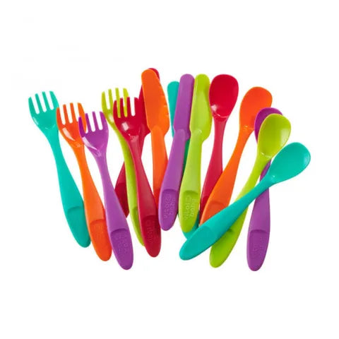 Vital Baby Nourish Perfectly Simple Cutlery for Kids 15 Colorful Pcs