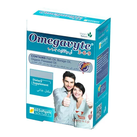 Vitane Omegavyte Omega 3,6, 9 Supplement 60 Softgels