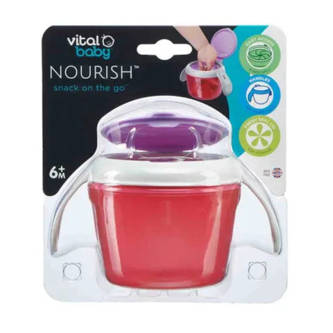 Vital Baby Nourish Snack On The Go Food Container +6 Months Fizz