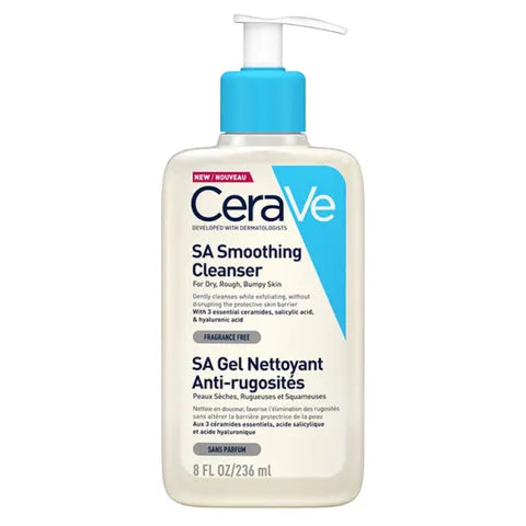 CeraVe SA Smoothing Cleanser for Dry, Rough, Bumpy Skin 236 Ml