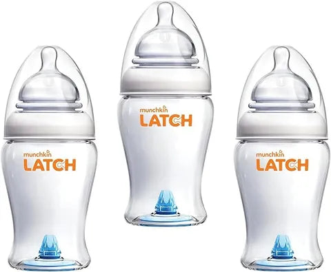 Munchkin Latch Baby Bottle Natural Movement Teat 240 Ml | 3 Bottles