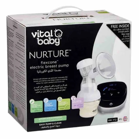 Vital Baby Nurture Flexcon Electric Breast Pump with Manual Handle