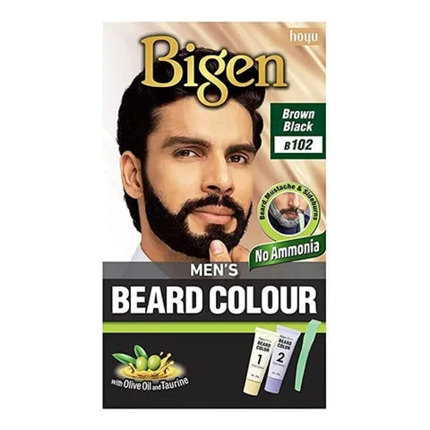 Bigen Men's Beard Color B102 Black Brown 40 G 1