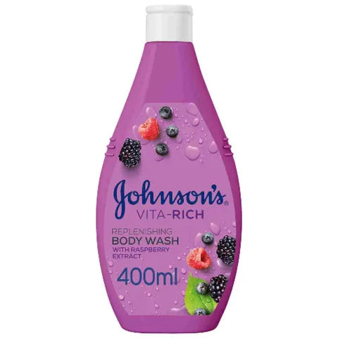 Johnson's Body Wash with Raspberry Extract 400Ml