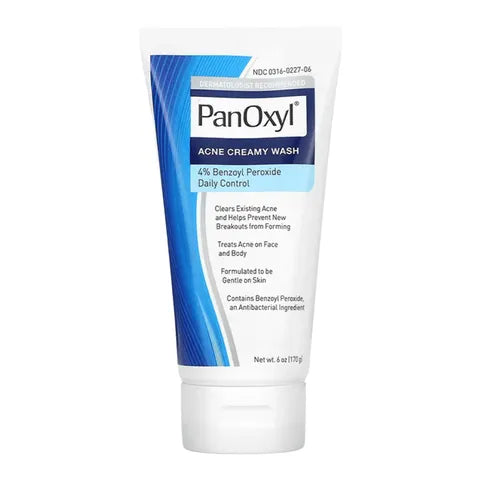 PanOxyl Acne Creamy Wash Benzoyl Peroxide 4% Daily Control 170 G