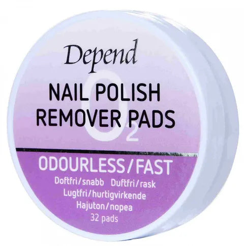 Depend Nail Polish Remover Pads O2 - 32 Pcs