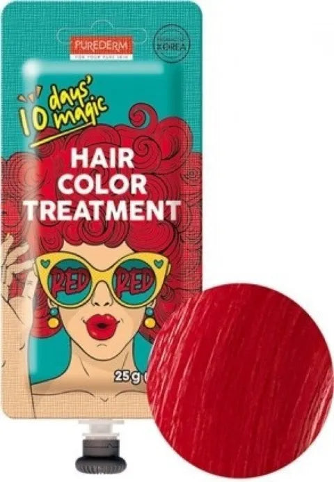 Purederm 10days Magic Hair Color Treatment -  Red