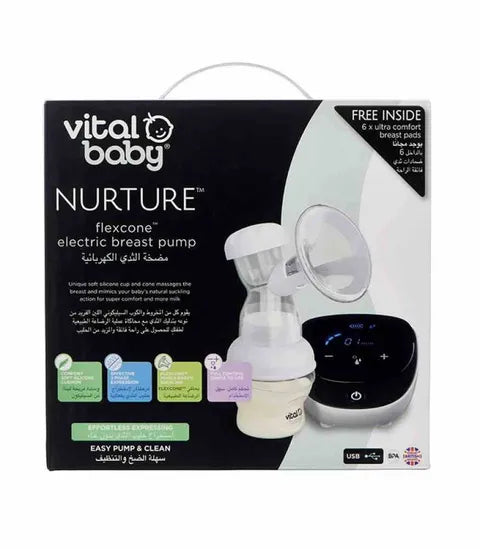 Vital Baby Nurture Flexcon Electric Breast Pump with Manual Handle 1