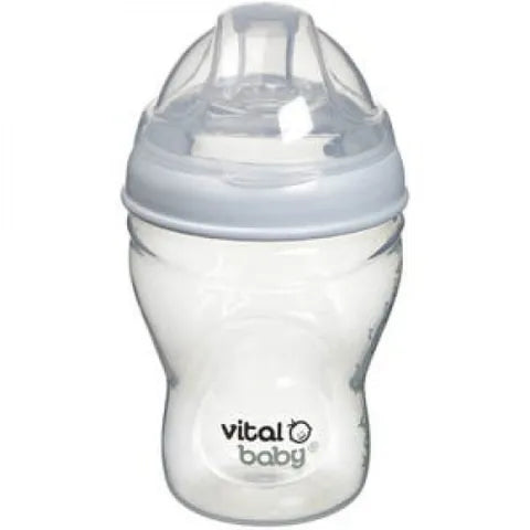 Vital Baby Nurture Breast Like Feeding Bottle 0+ Months 240 Ml 1