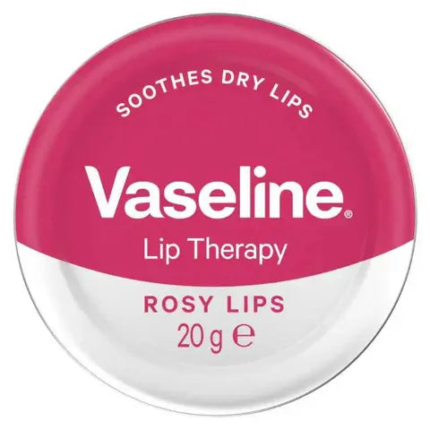 Vaseline Lip Therapy Petroleum Jelly with Rose & Almond Oil 20 G