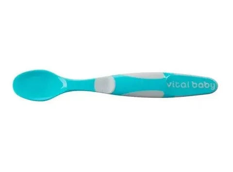 Vital Baby Nourish Start Weaning Spoon Blue & White