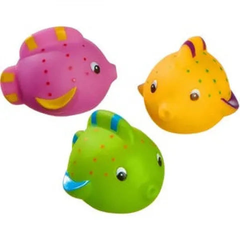 Vital Baby Splash & Squirt Bath Toys Colorful Fish | 3 Pcs