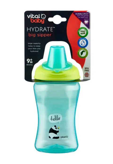 Vital Baby Hydrate Big Sipper Cup Blue Color 9+ Months Pop | 340 Ml