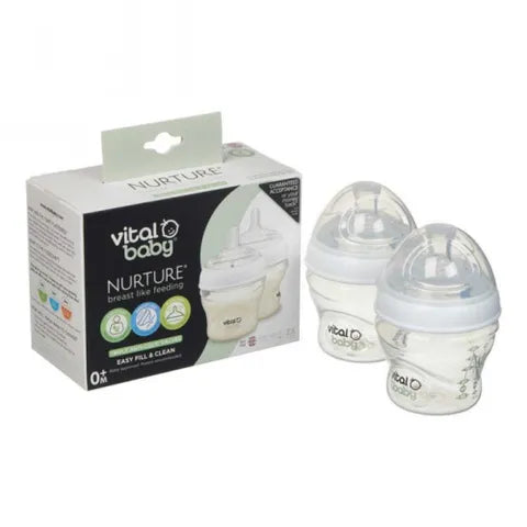 Vital Baby Nurture Breast Like Feeding Bottle 0+ Months 150 Ml 1