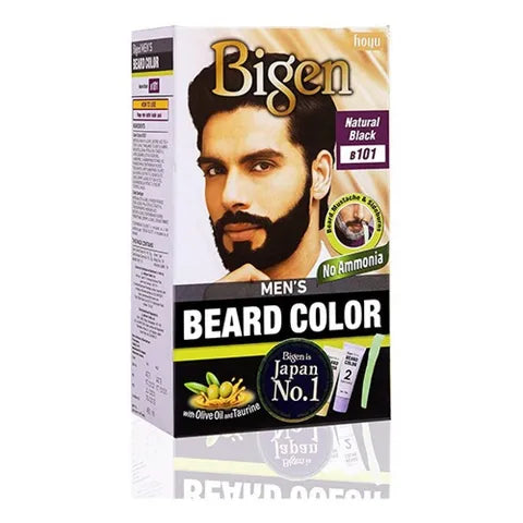 Bigen Men's Beard Color B101 Natural Black 40 G