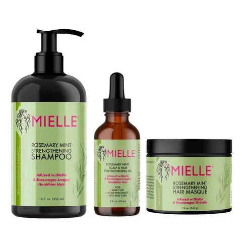 Mielle Organics Rosemary Mint Hair Strengthening Set – 3 Products