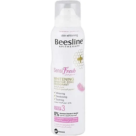 Beesline Body Deodorant Spray Sensi Fresh Whitening Sensitive Zone 150 Ml