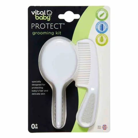 Vital Baby Protect Grooming Hair Care Kit 0+ Months | 2 Combs