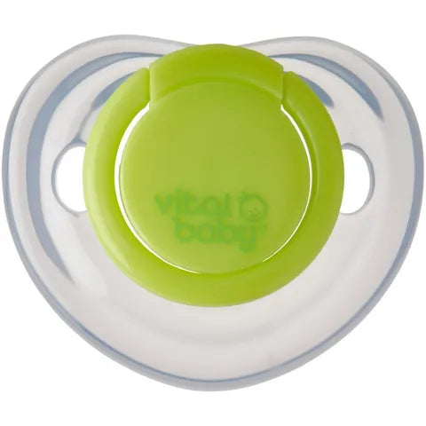 Vital Baby Soothe Perfectly Simple Pacifier Green & Gray | 2 Pcs 1